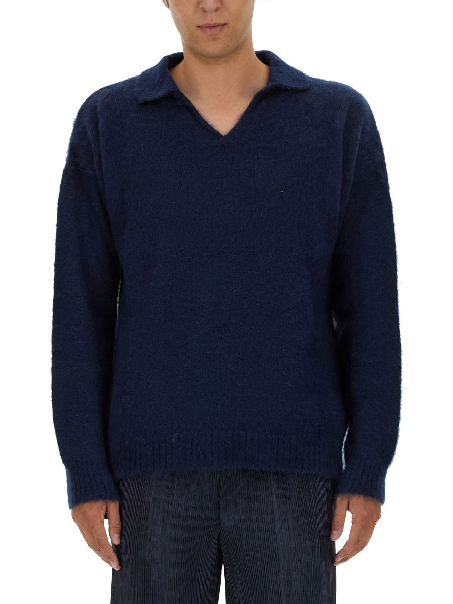 FAMILY FIRST Knit Polo Shirt - Size L