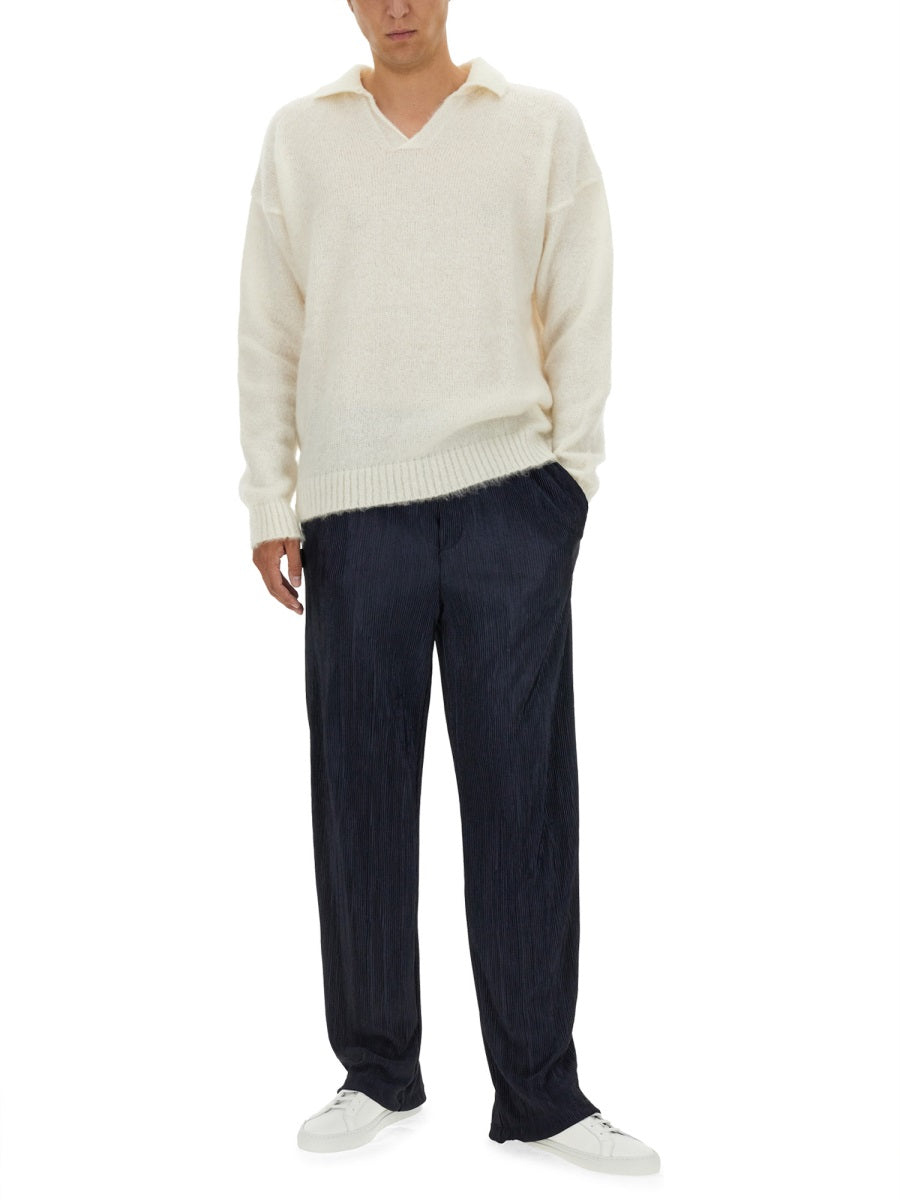 FAMILY FIRST Men's Knit Polo Size L for Fall 2024