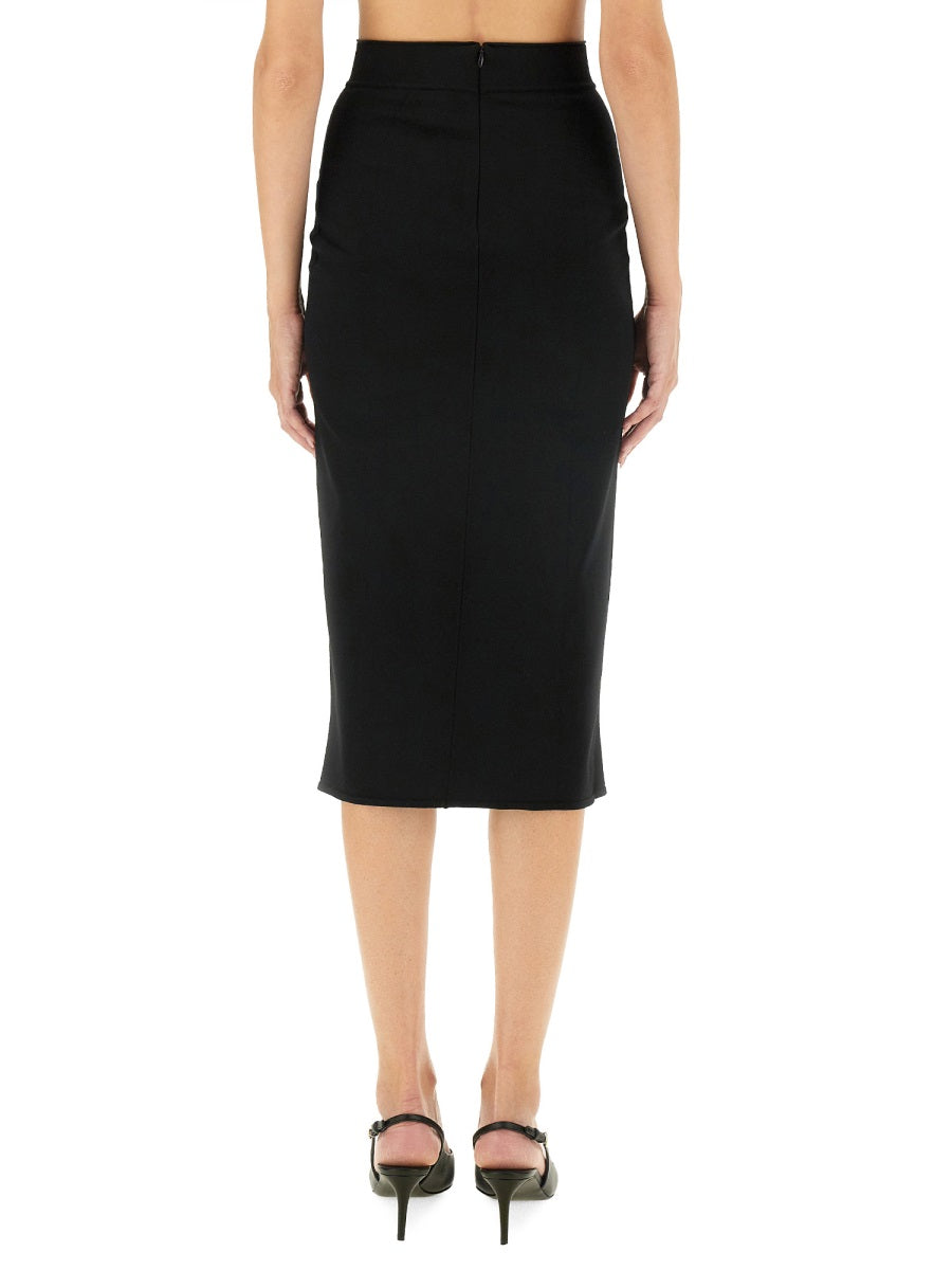 DOLCE & GABBANA Elegant Slim Fit Long Skirt - Size 40 IT