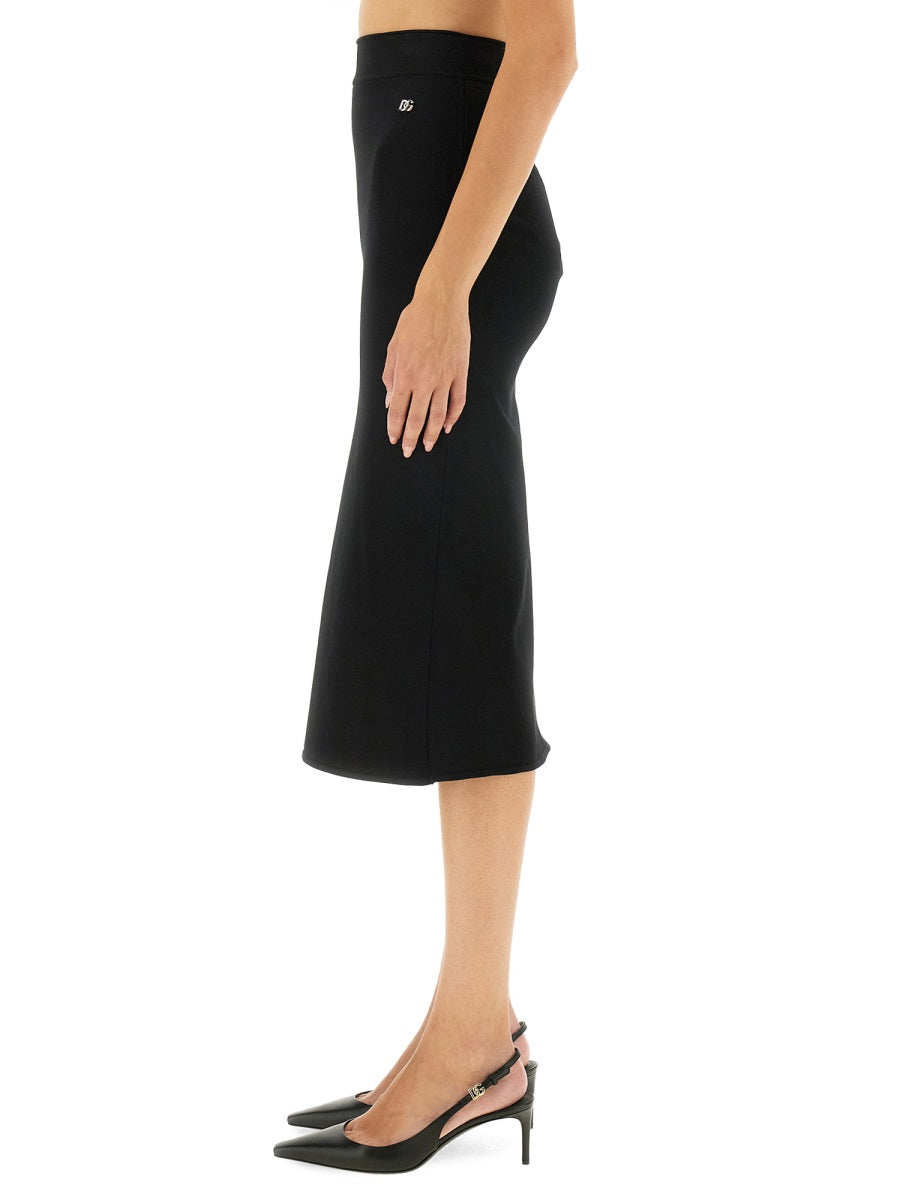 DOLCE & GABBANA Elegant Slim Fit Long Skirt - Size 40 IT