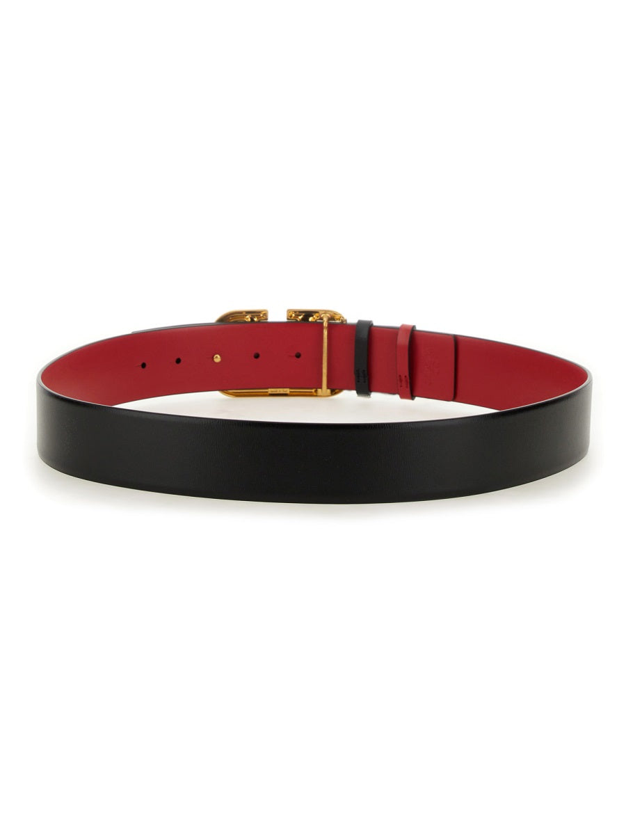 VALENTINO GARAVANI Signature Reversible Leather Belt