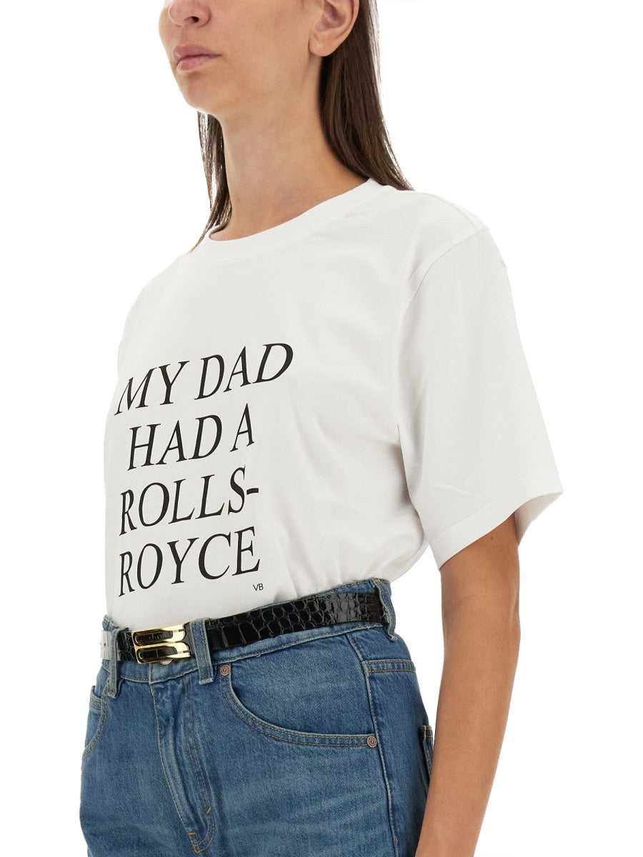 VICTORIA BECKHAM Organic Cotton T-Shirt - Size S