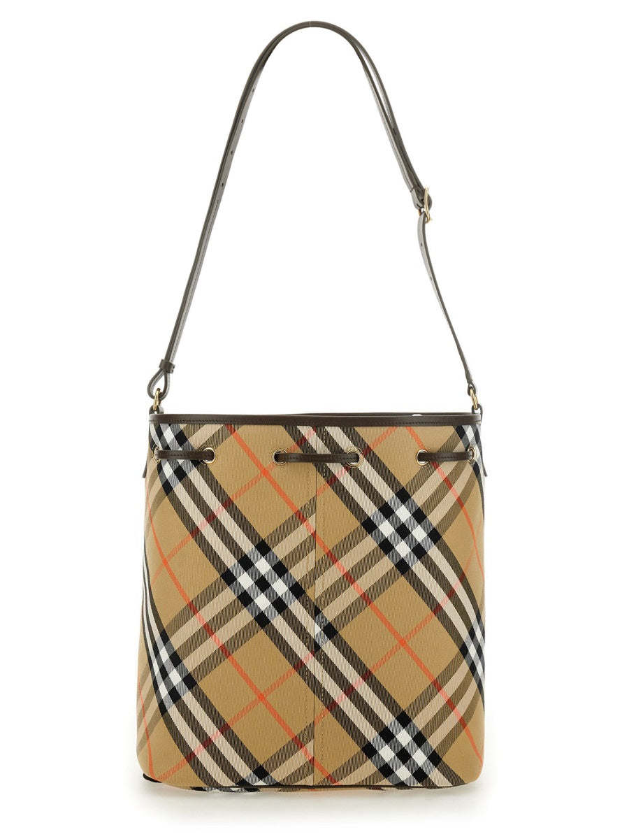 BURBERRY Check Bucket Handbag - Mini Size for Women