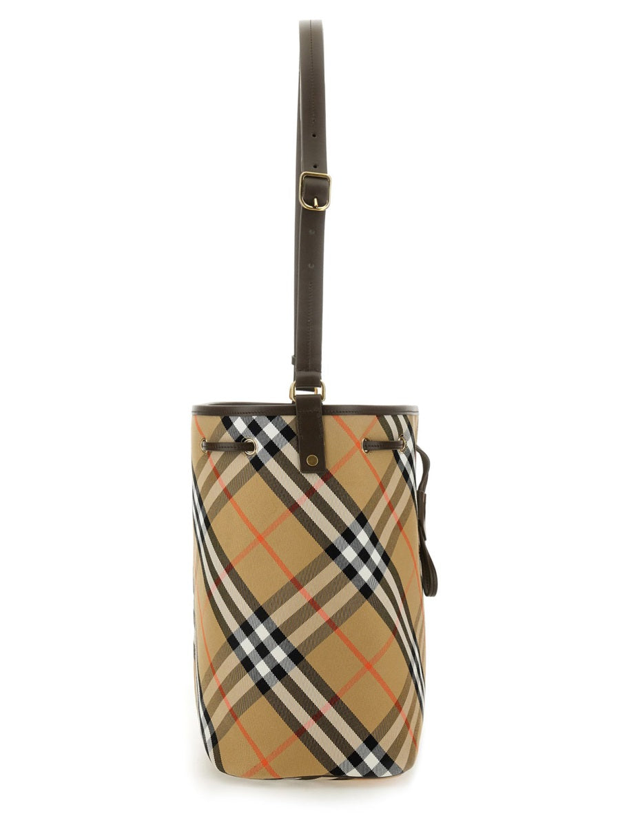 BURBERRY Check Bucket Handbag - Mini Size for Women