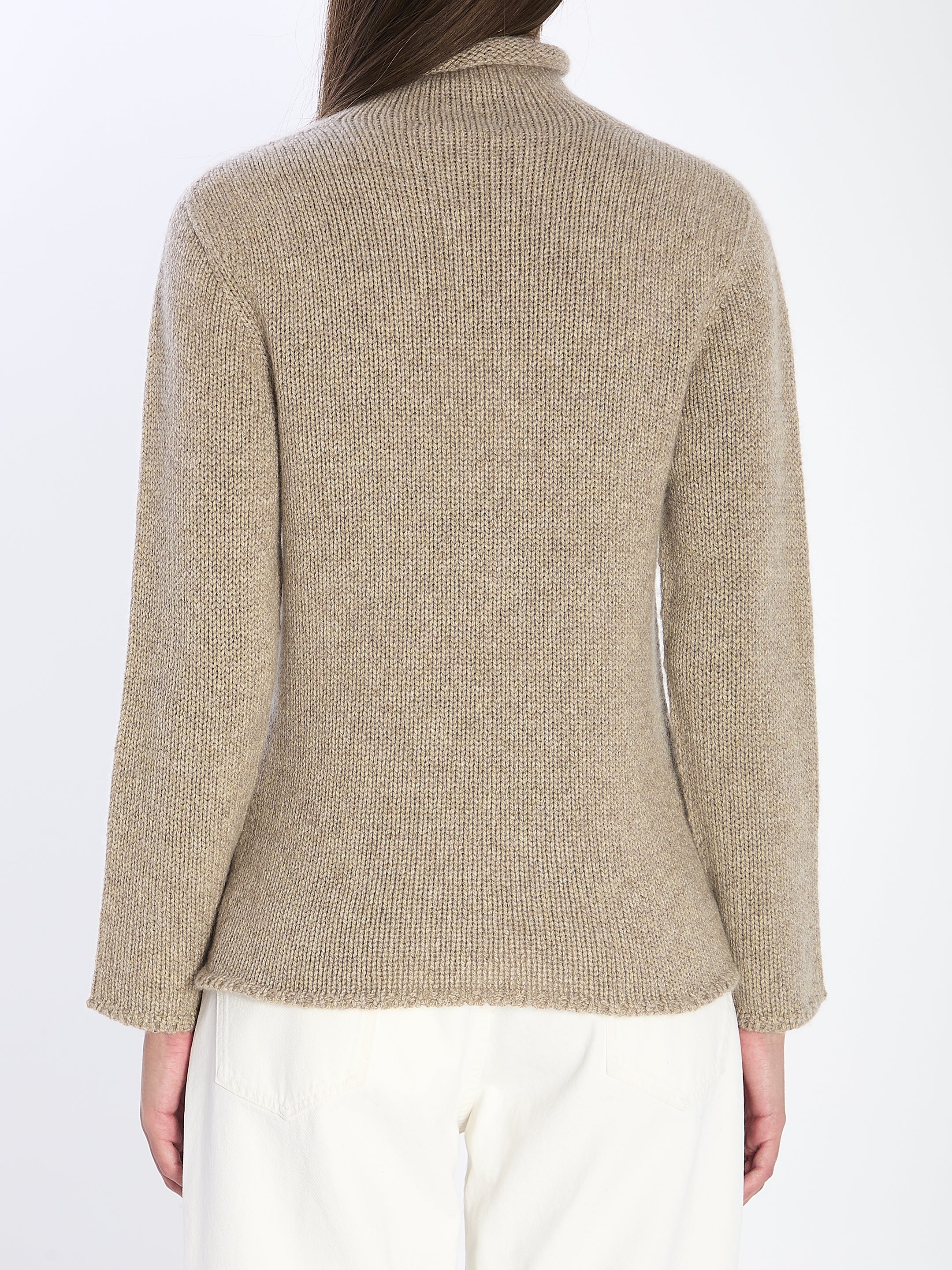 THE ROW Soft Cashmere Turtleneck Sweater - Size S