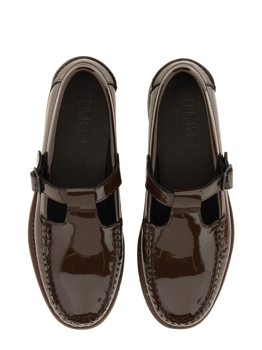 HEREU Classic Moccasin T-Bar Loafers