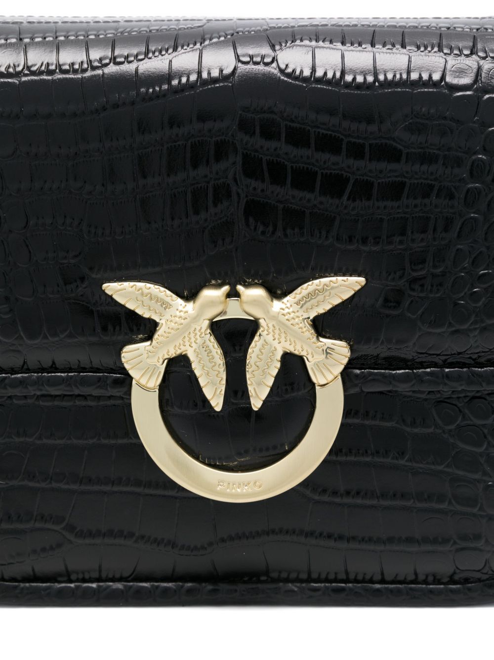 PINKO Elegant Leather Handbag with Adjustable Strap