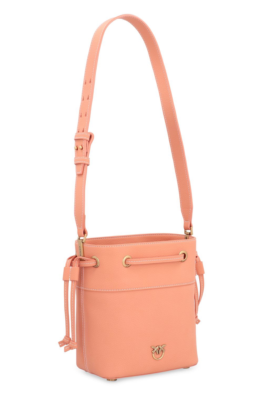 PINKO Leather Bucket Handbag 19x21x11 CM