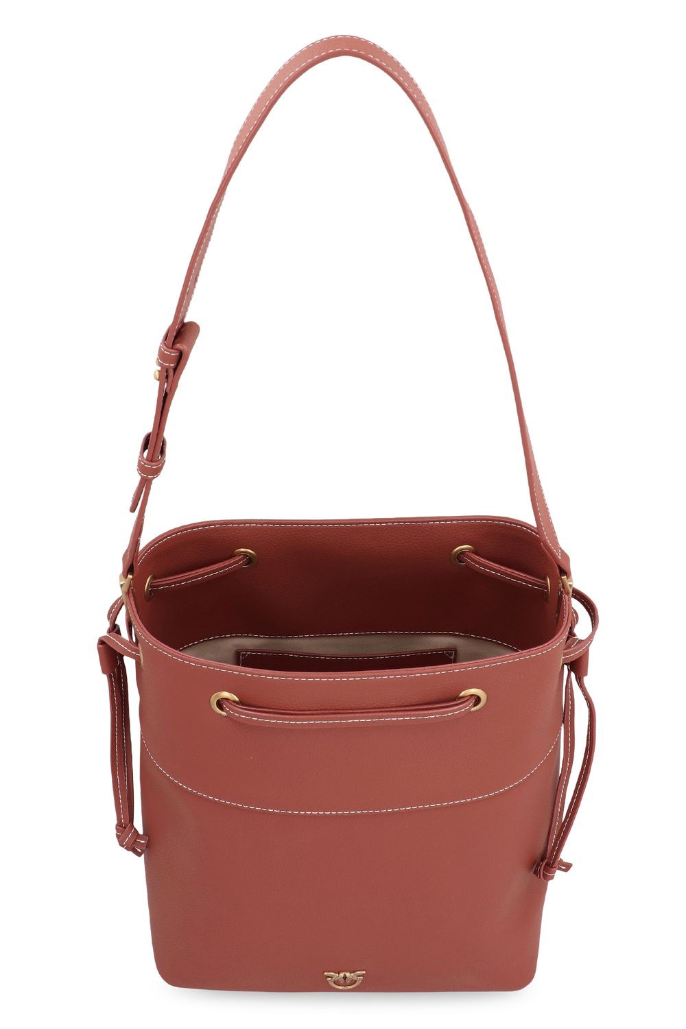 PINKO Leather Bucket Handbag - 25 cm x 29 cm