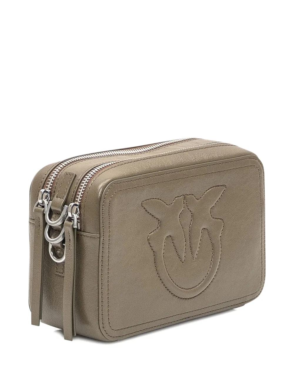 PINKO Love Metallic Crossbody Mini Handbag