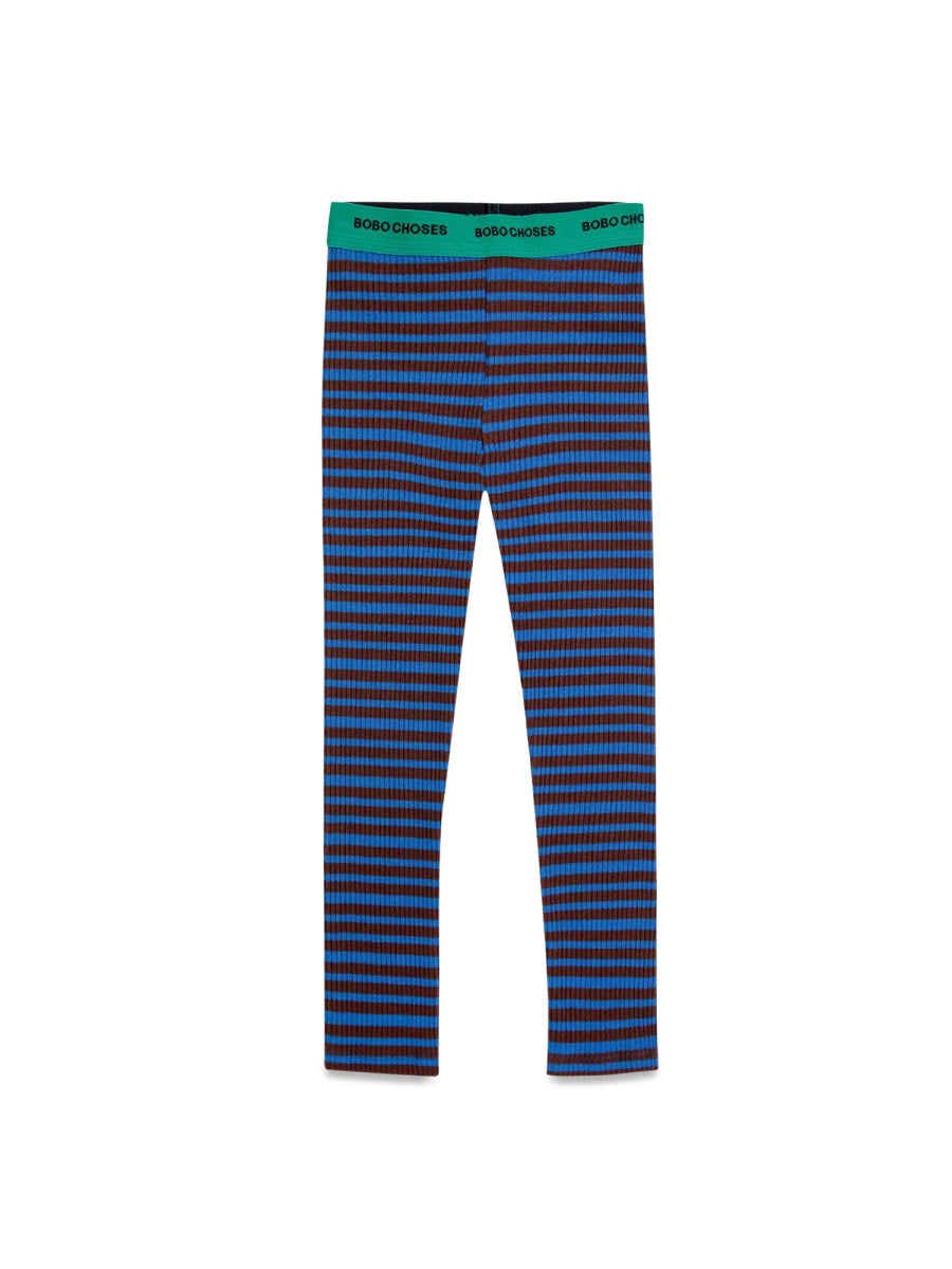 BOBO CHOSES Ribbed Stripes Leggings for Girls - FW24
