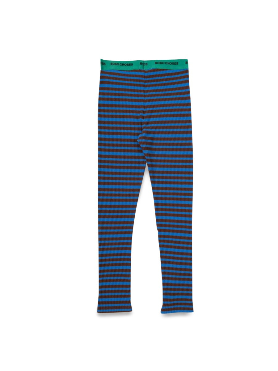 BOBO CHOSES Ribbed Stripes Leggings for Girls - FW24