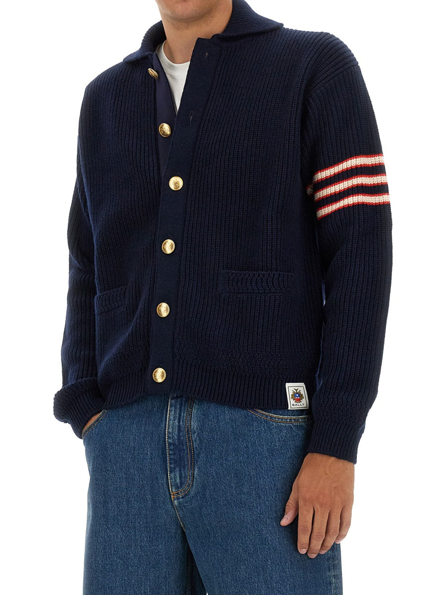 BALLY Men's Merino Wool Cardigan - Size 50