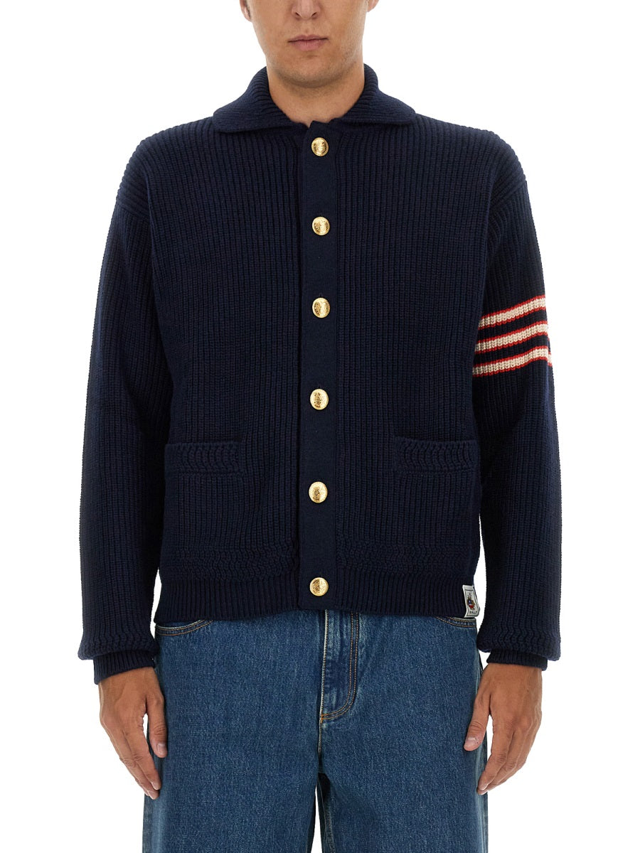 BALLY Men's Merino Wool Cardigan - Size 50