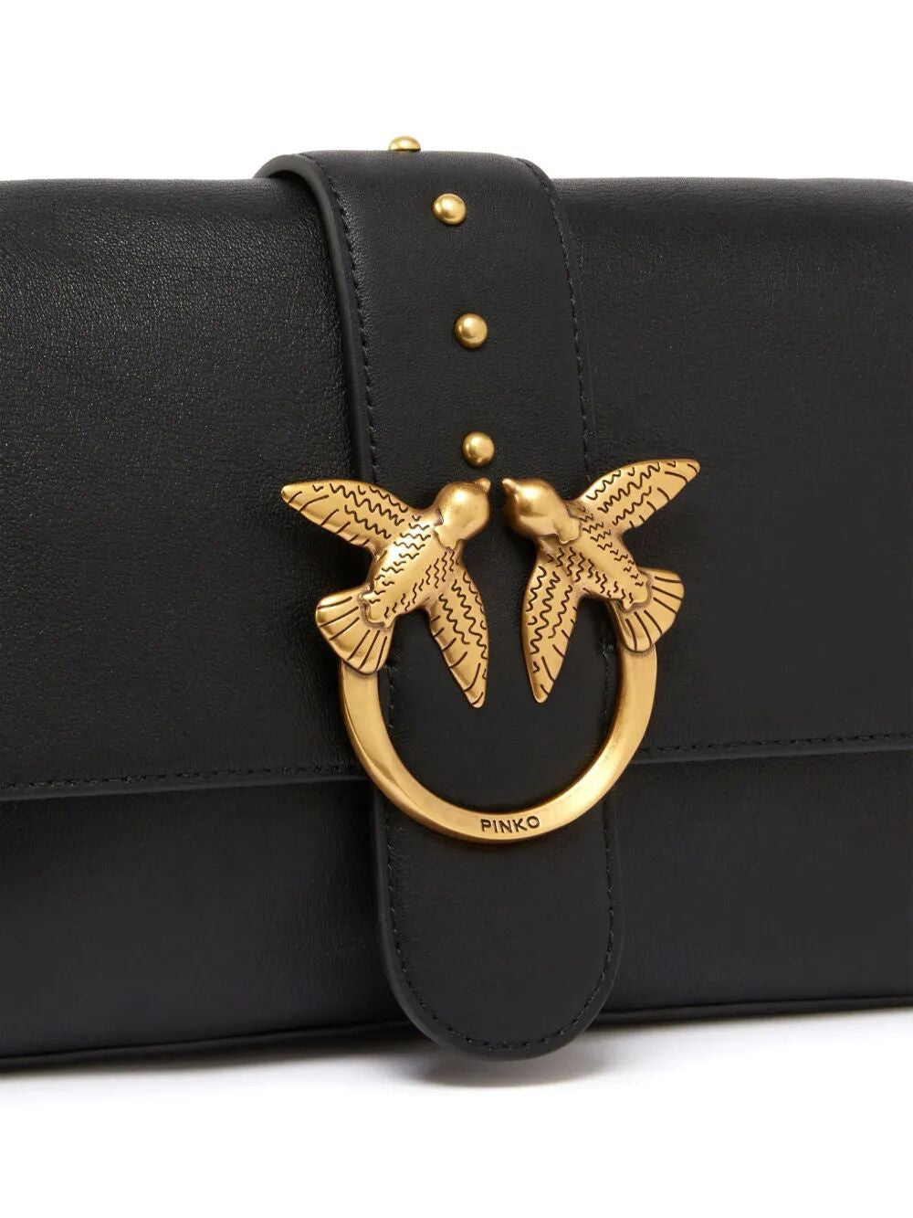 PINKO Classic Slouchy Flap Handbag