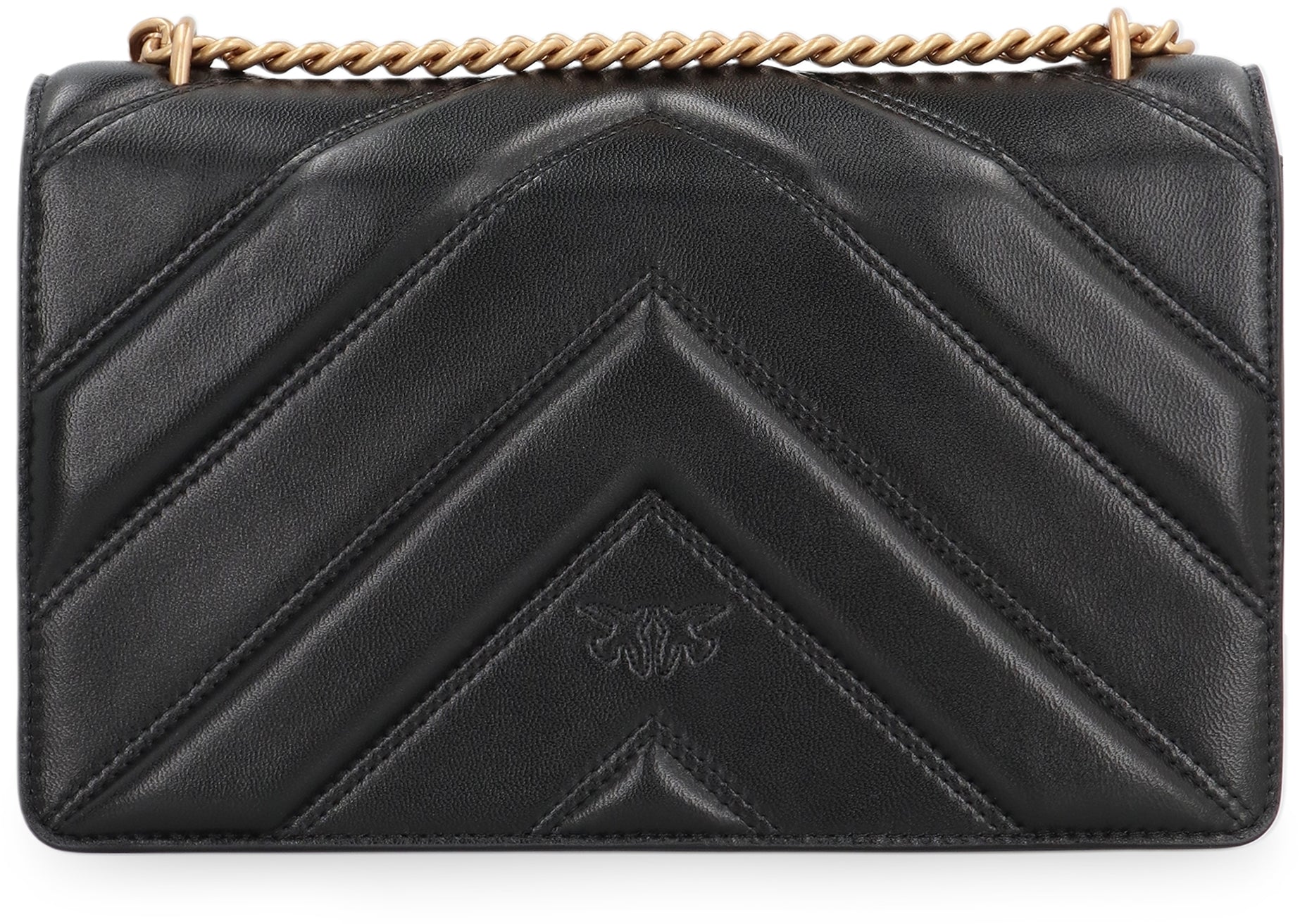 PINKO Quilted Leather Crossbody Handbag 27 CM