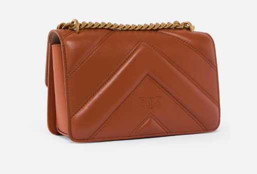 PINKO Elegant Mini Leather Handbag with Foldover Top