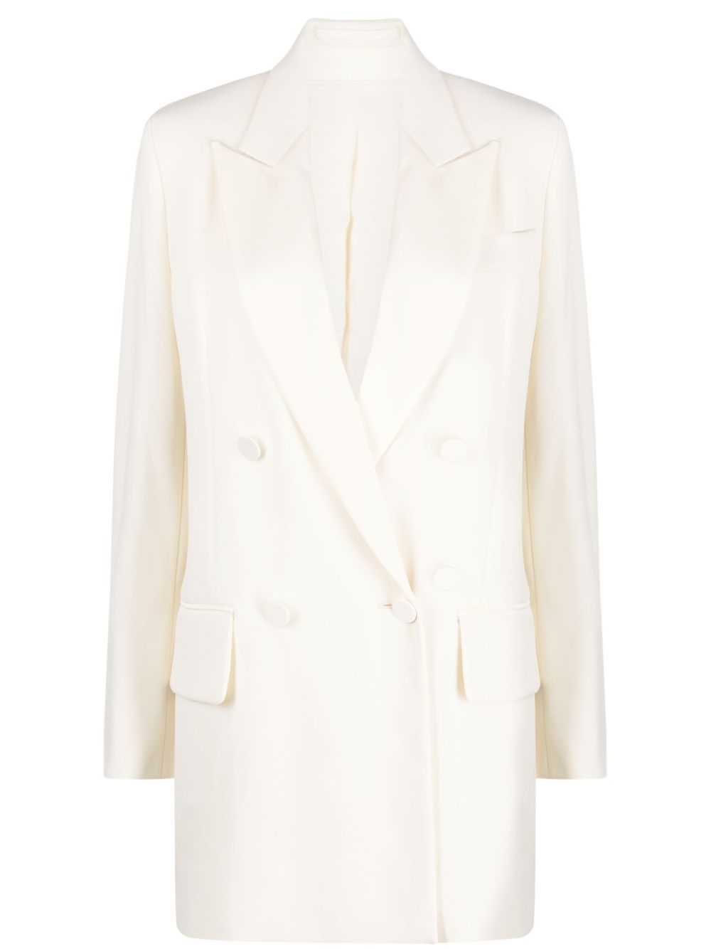 MAX MARA PIANOFORTE Wool Blazer Jacket - Women's Double-Breasted Design