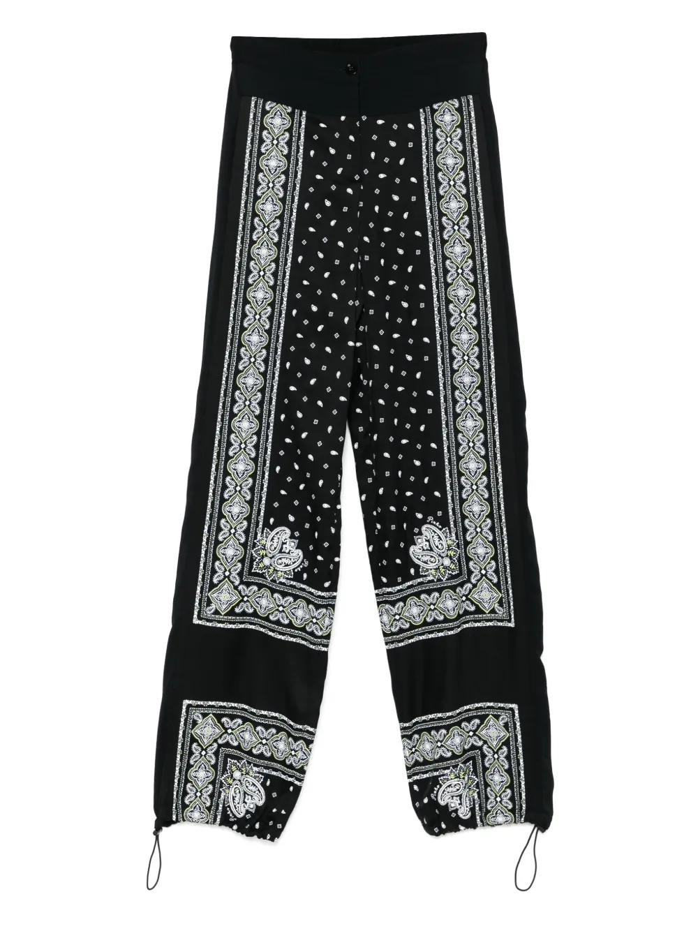 PINKO Wide Leg Trousers with Elastic Back Waist Insert