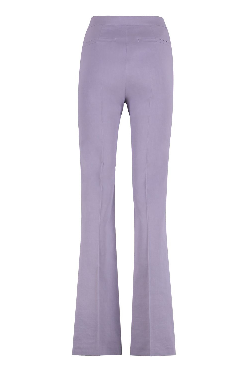PINKO Linen Trousers with Flared Hem
