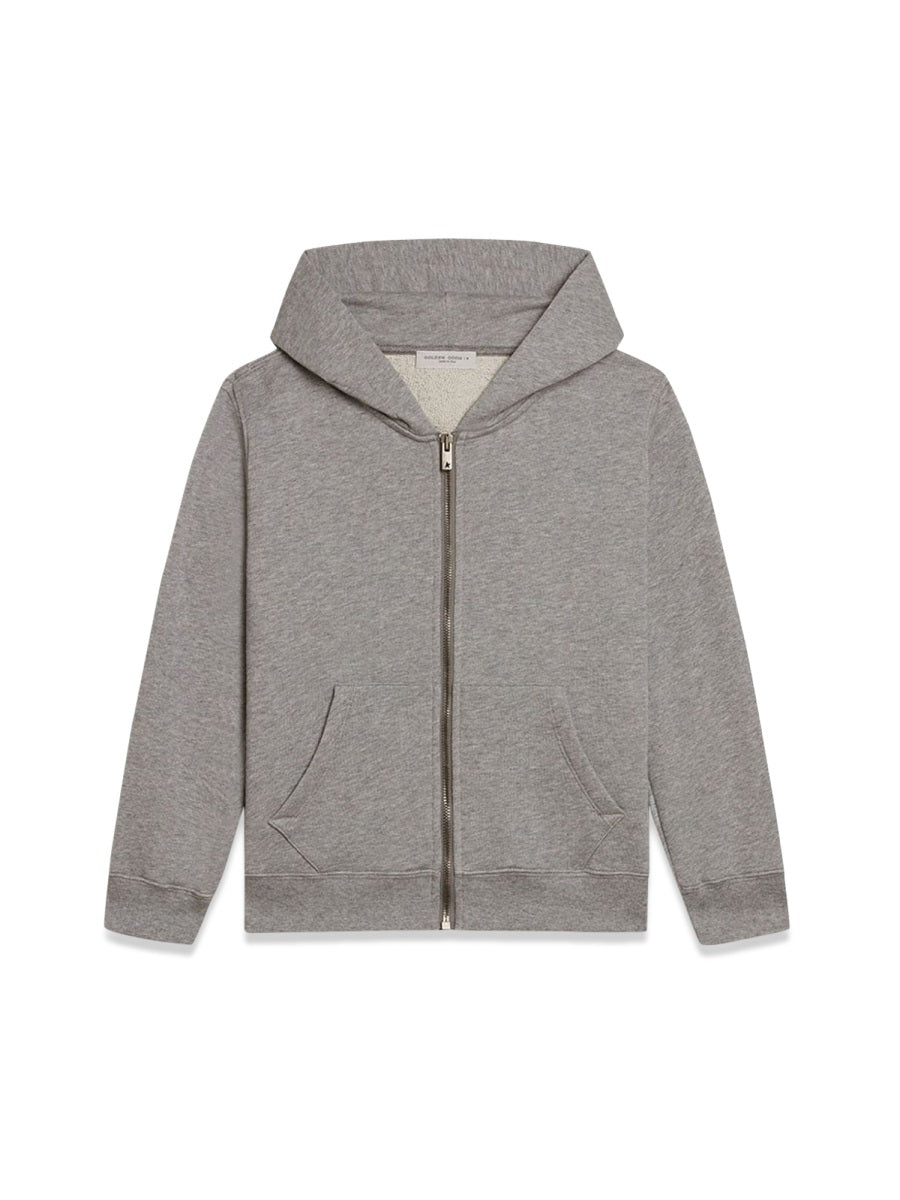 GOLDEN GOOSE Mini Boy's Zipped Sweatshirt Hoodie