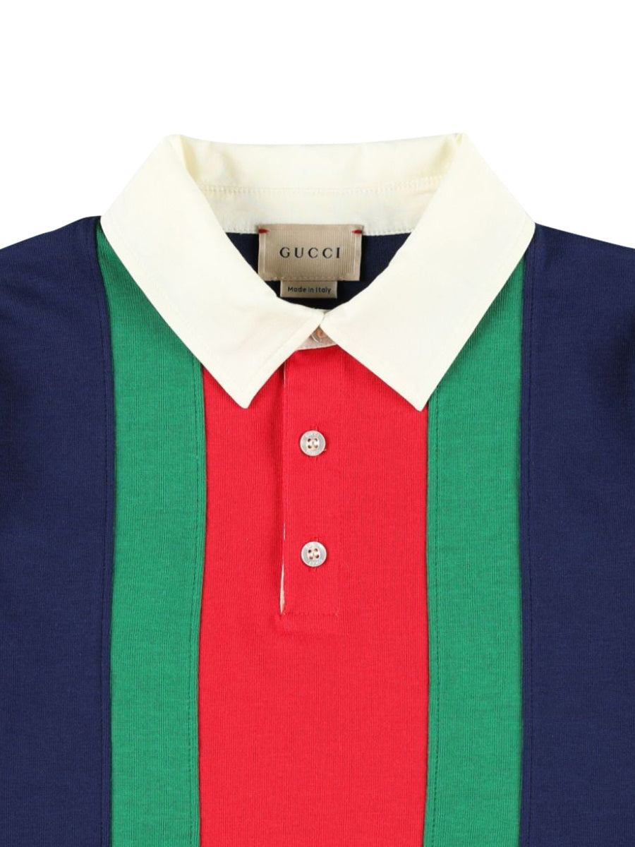 GUCCI Unisex Long Sleeve Mini Polo for Kids - Winter Edition