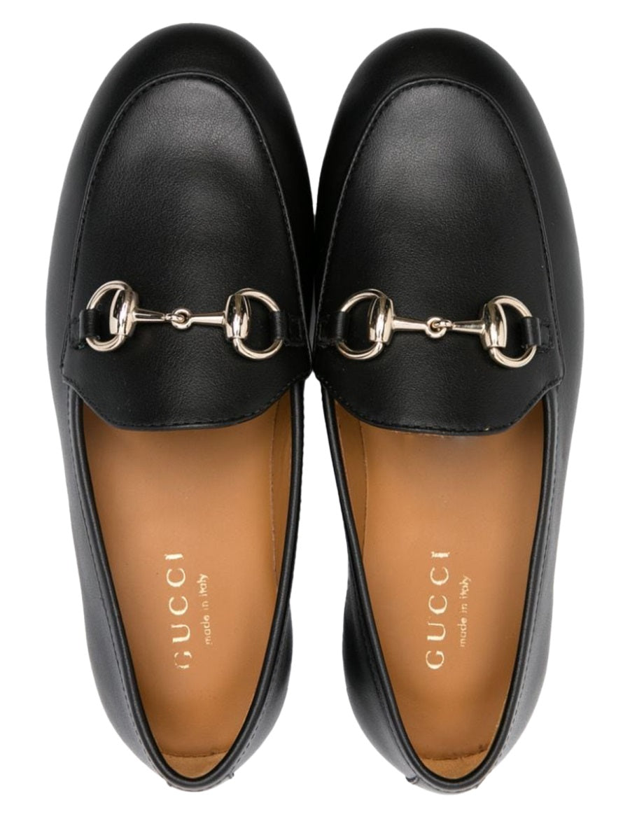 GUCCI Moccasin Leather Loafers for Kids