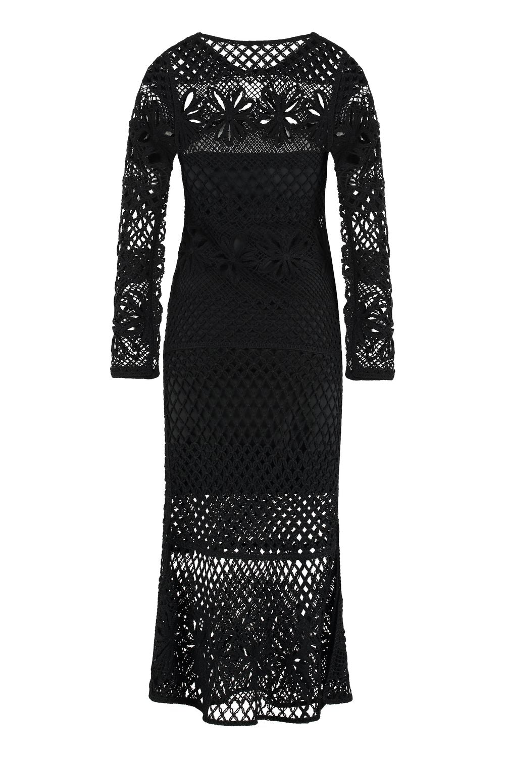 PINKO Openwork-Knit Long Dress for Women - SS25