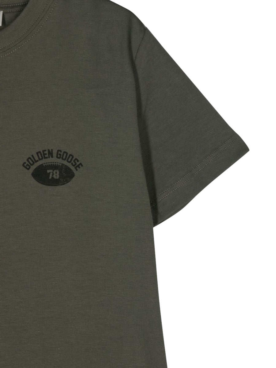 GOLDEN GOOSE Mini Journey Boy's T-Shirt with Golden State Print