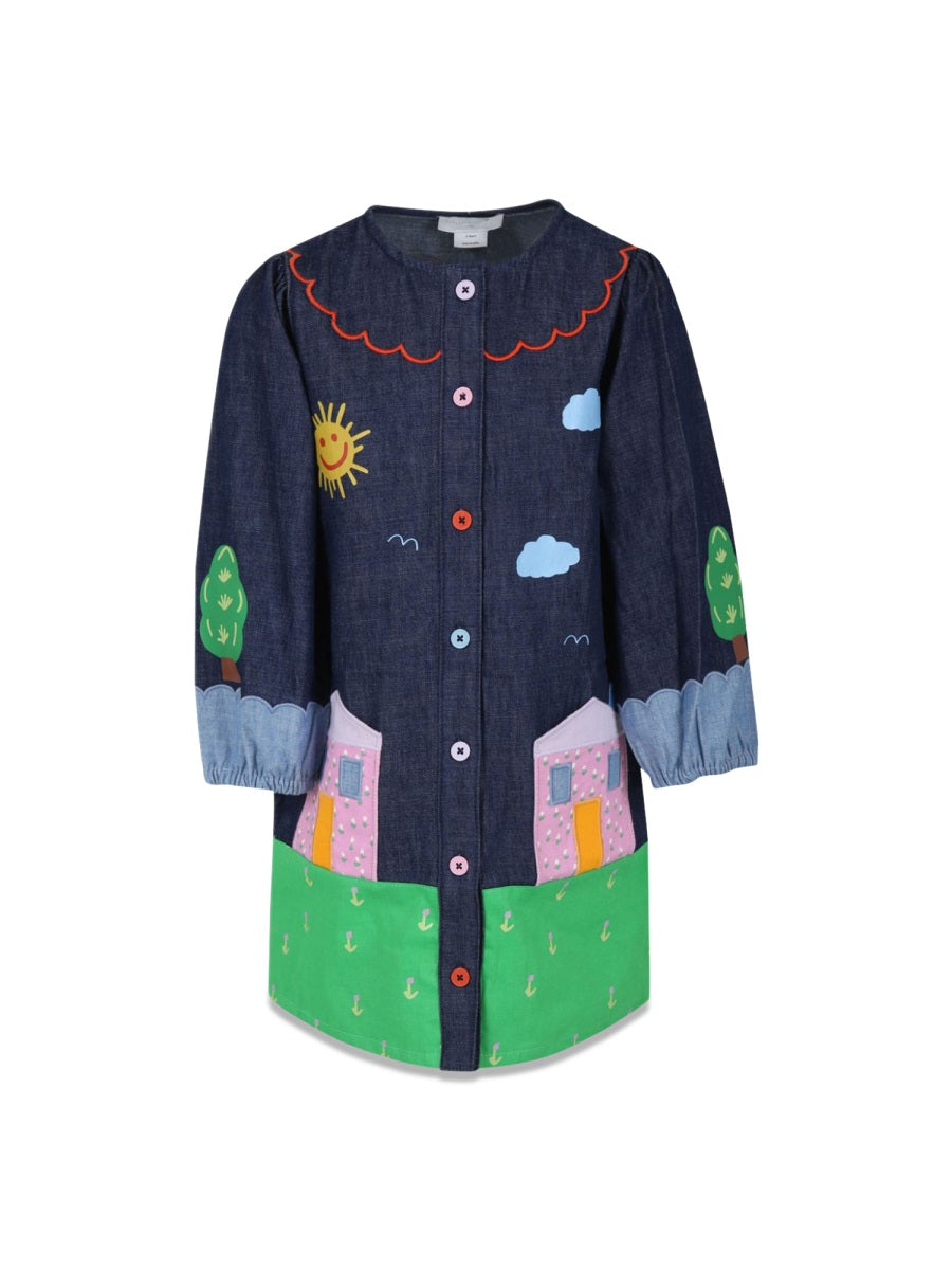 STELLA McCARTNEY Chic Woven Mini Dress for Girls