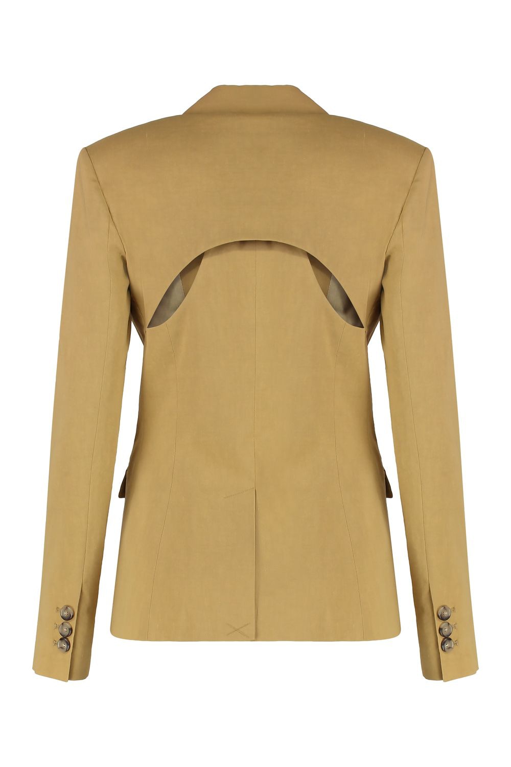 PINKO Linen Blazer with Back Cut-Out for Women