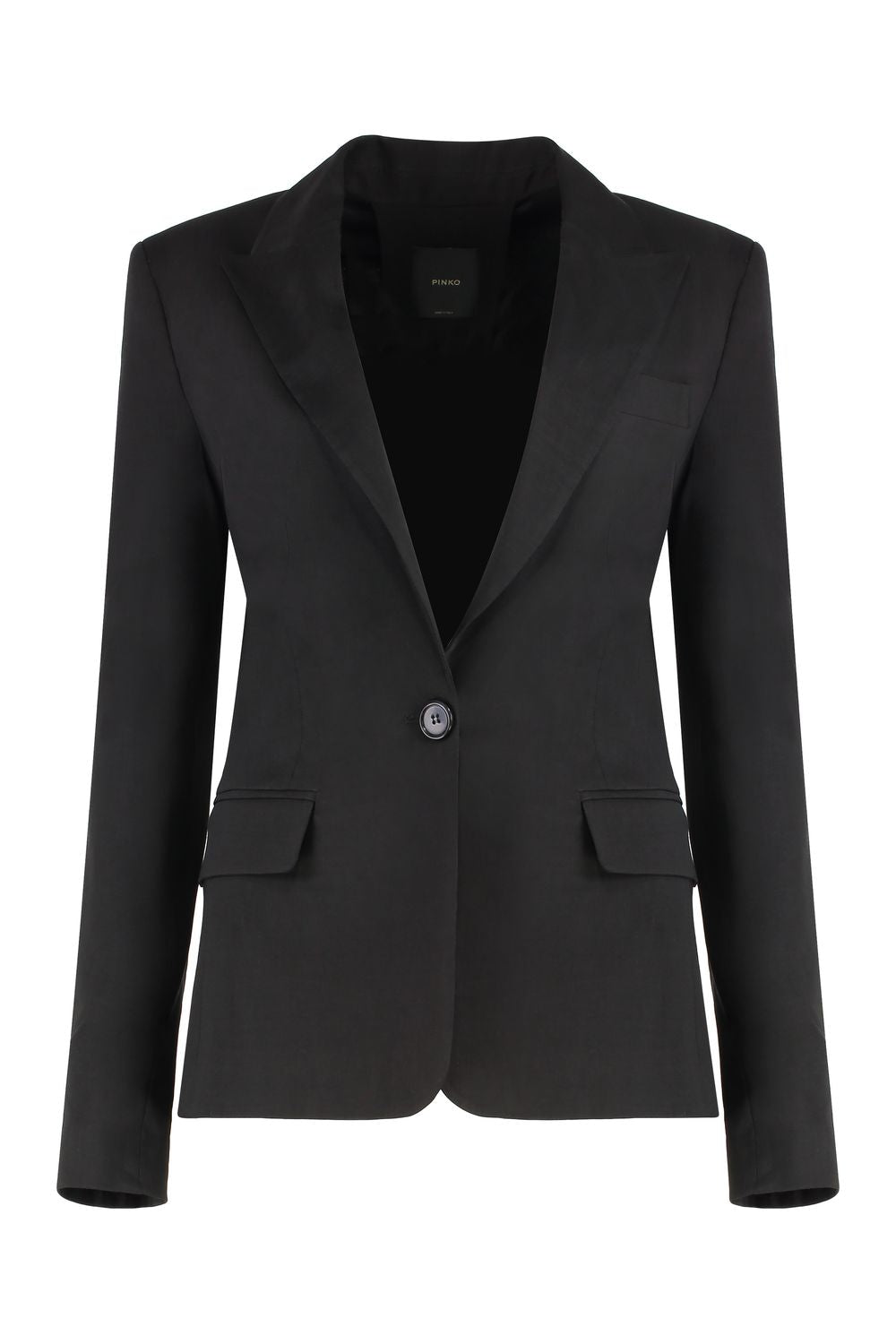 PINKO Linen Blazer with Cut-Out Detail