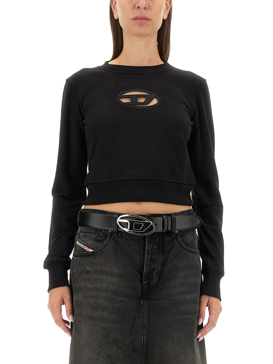 DIESEL Slim Fit Logo Sweatshirt - Women's Size S