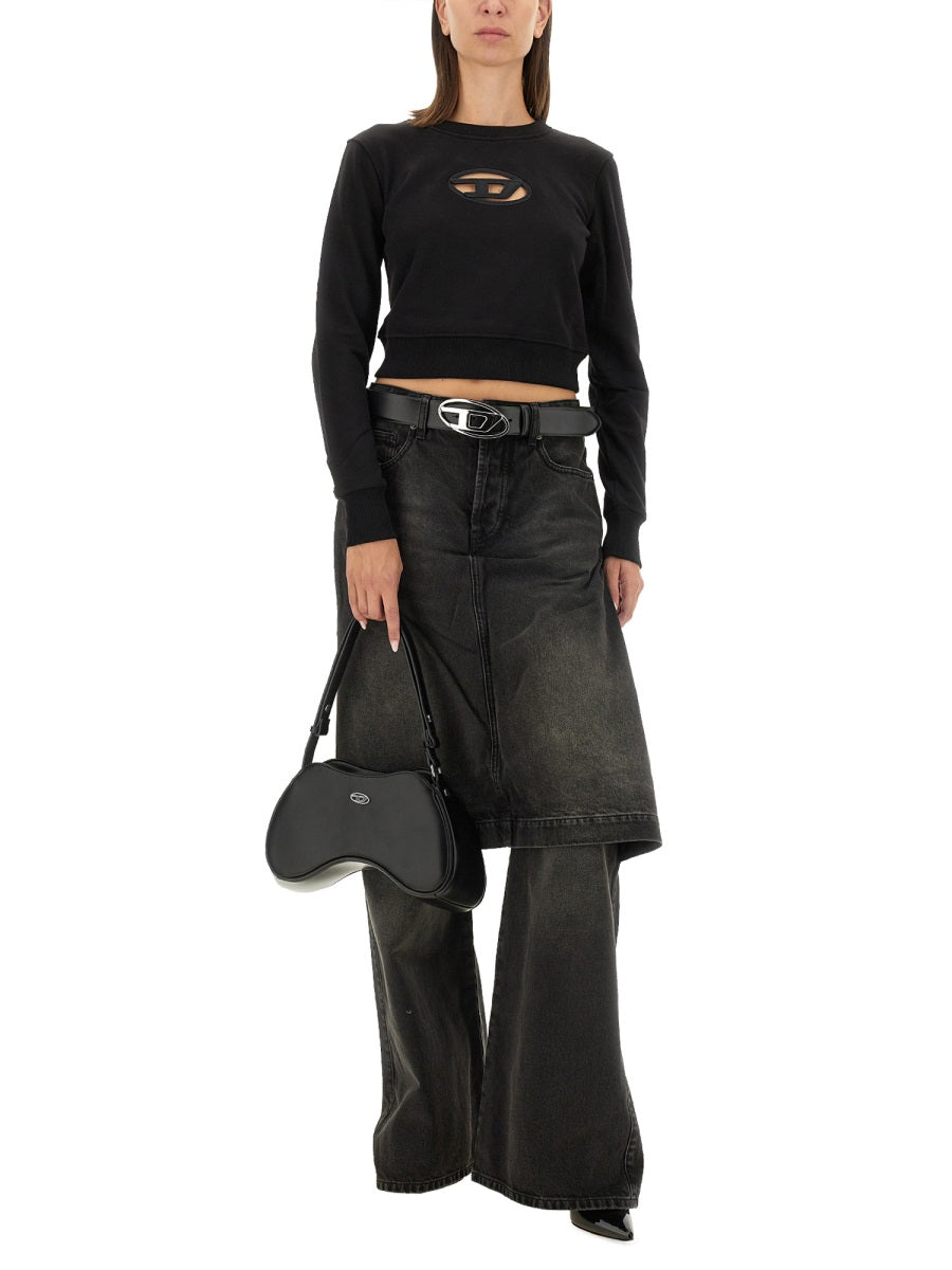 DIESEL Slim Fit Logo Sweatshirt - Women's Size S