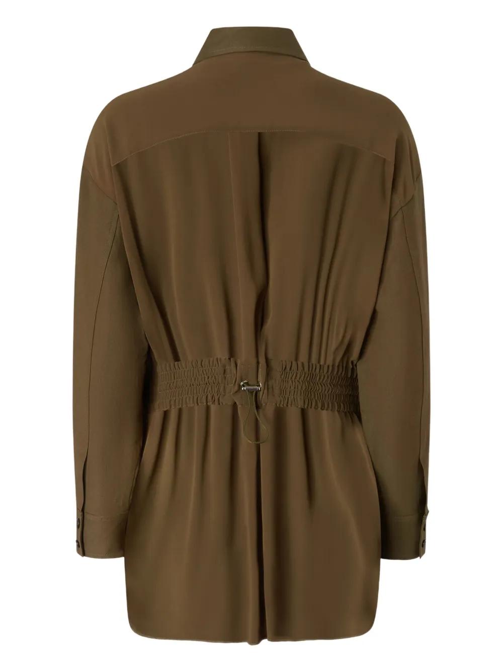 PINKO Viscose Overshirt with Adjustable Waistband