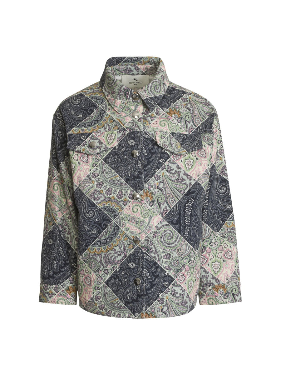 ETRO Plaid Mini Jacket for Girls