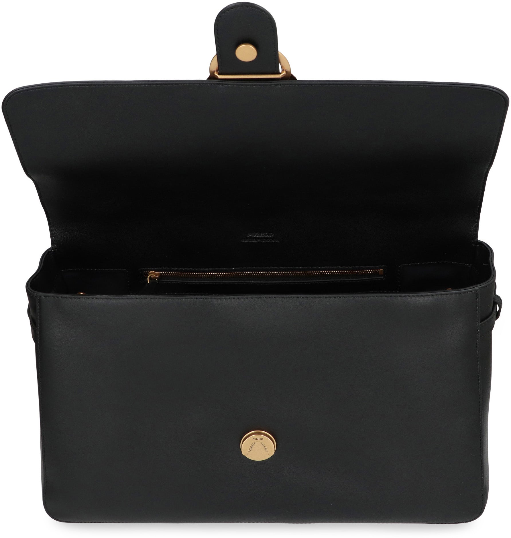 PINKO Maxi Love Slouchy Shoulder Handbag - Elegant Trapezoidal Design