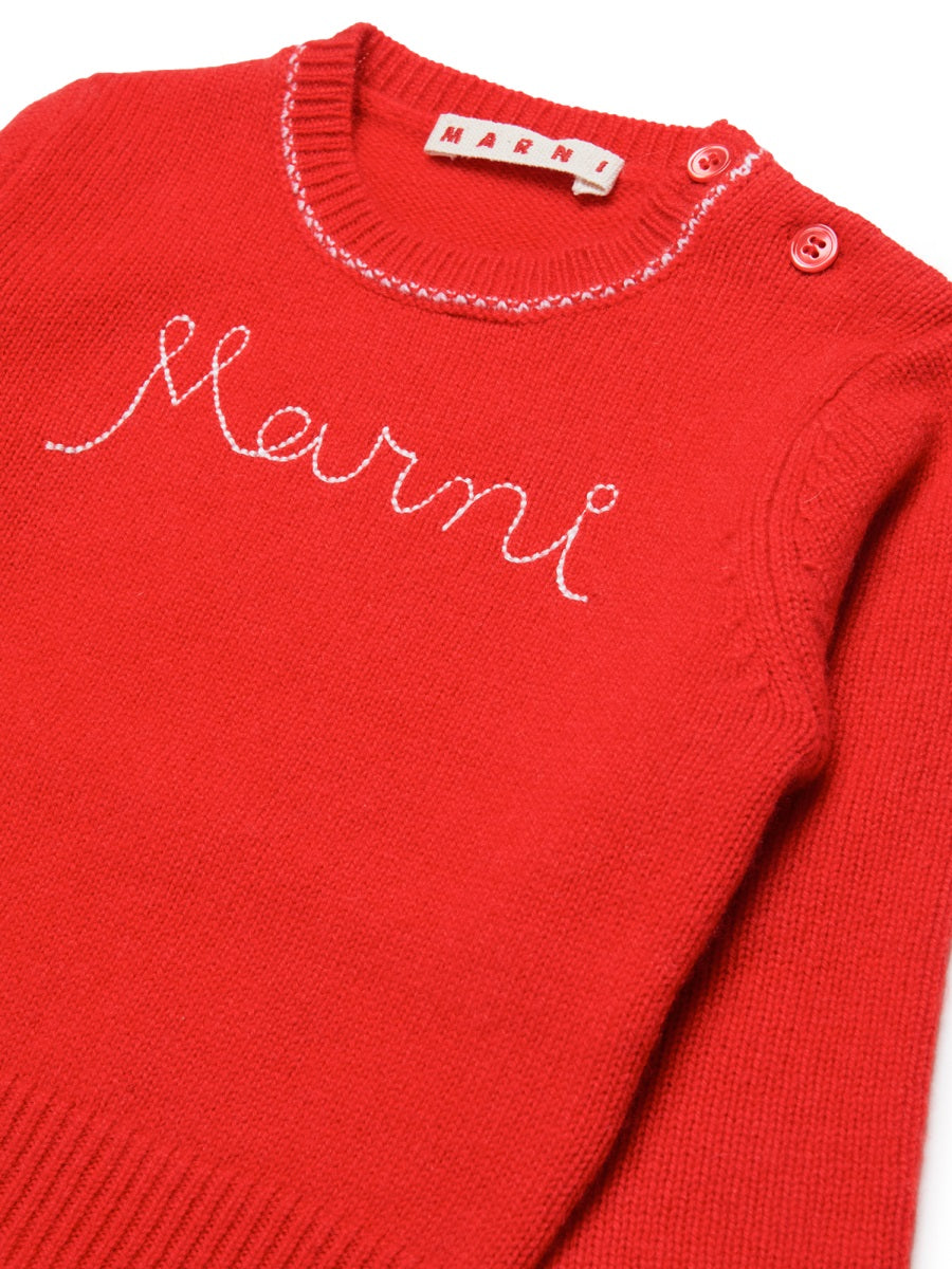 MARNI Cozy Cashmere Blend T-Shirt Mini