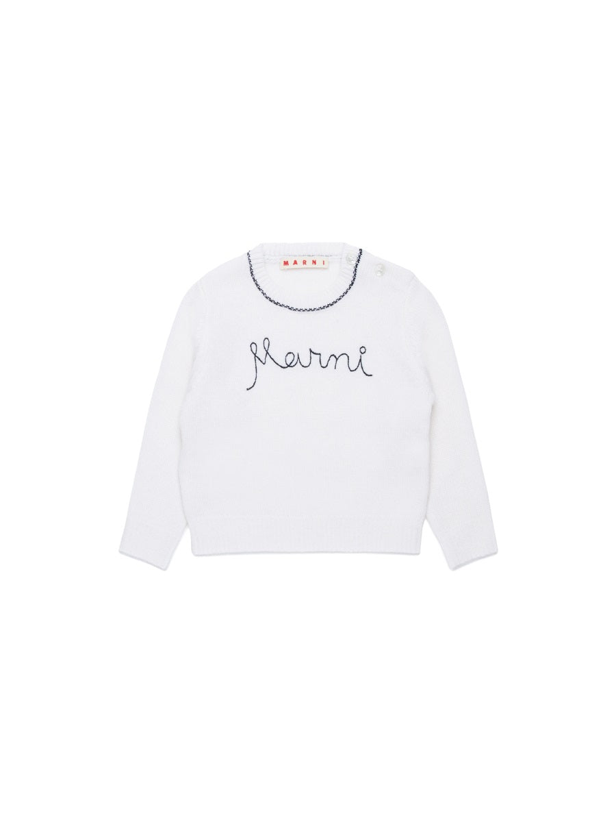 MARNI Mini Cashmere Blend T-Shirt for Baby