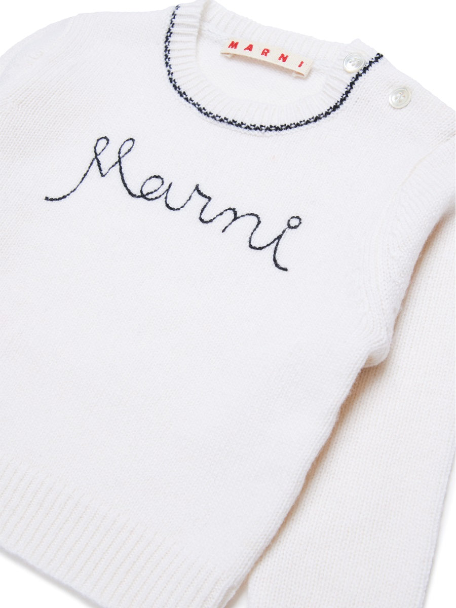 MARNI Mini Cashmere Blend T-Shirt for Baby