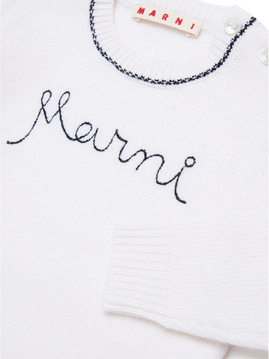 MARNI Mini Cashmere Blend T-Shirt for Baby