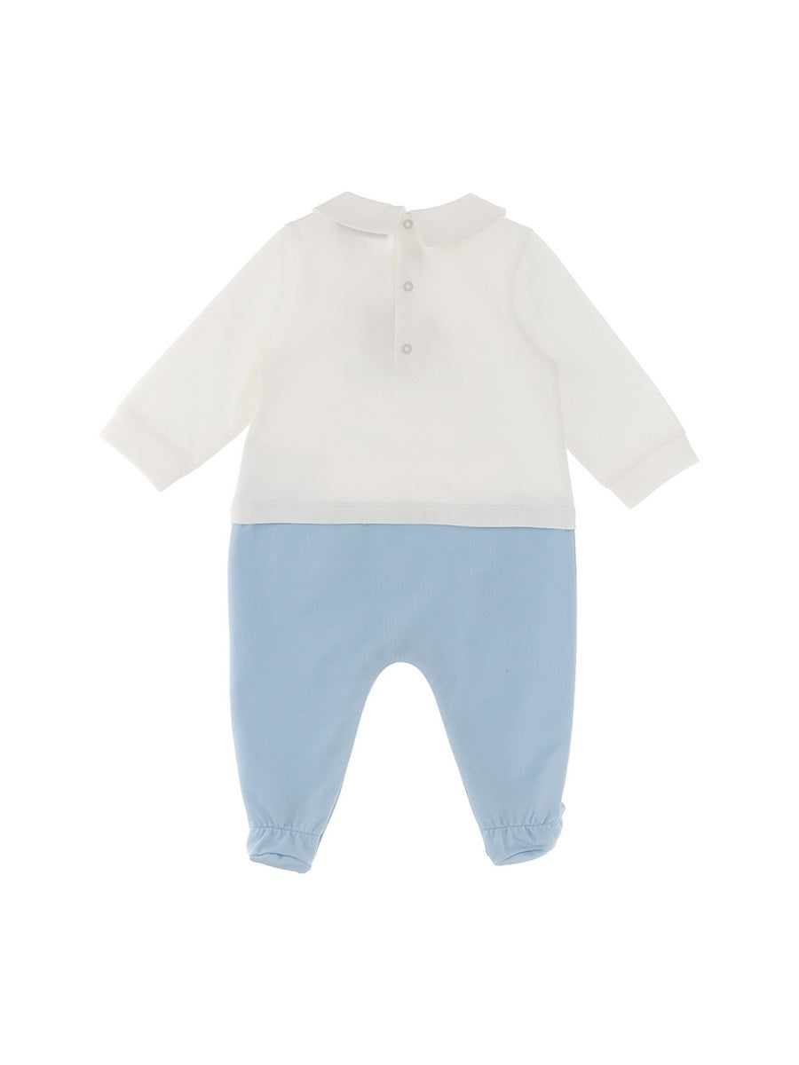 MOSCHINO Unisex Mini Cotton Jumpsuit Set