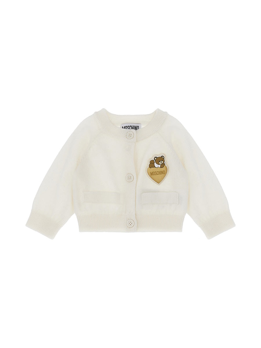 MOSCHINO Mini Cozy Cardigan for Baby Girls