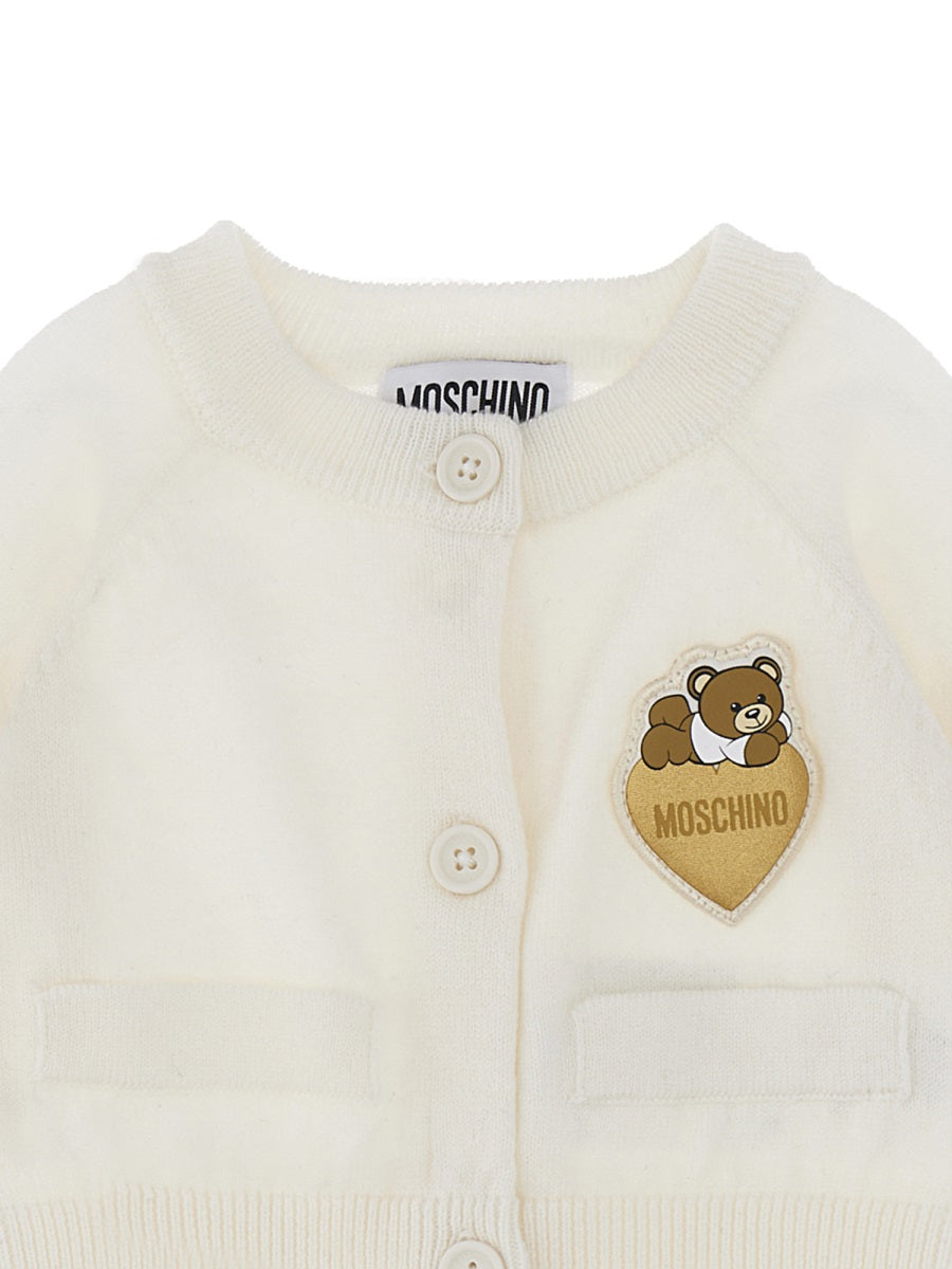 MOSCHINO Mini Cozy Cardigan for Baby Girls