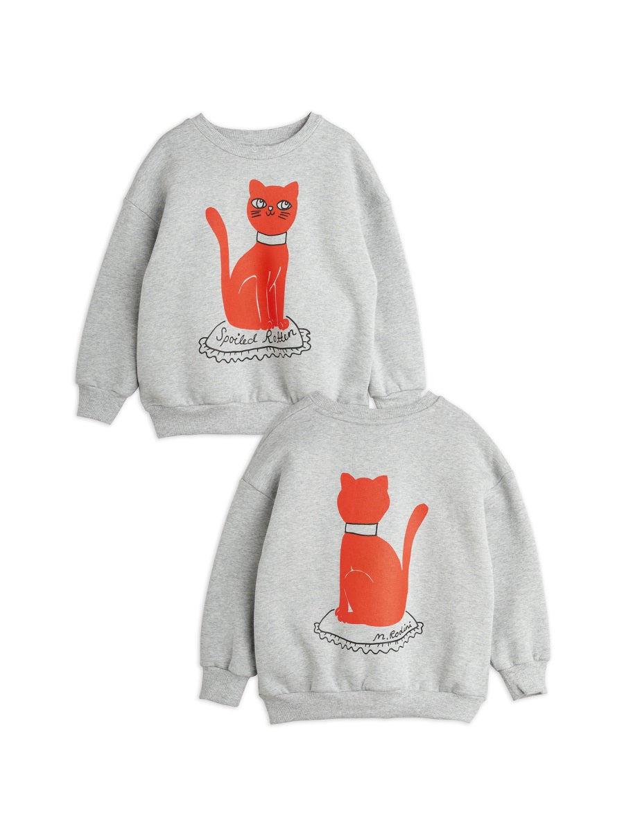 MINI RODINI Mini Cat Sweatshirt for Kids - Chapter 1