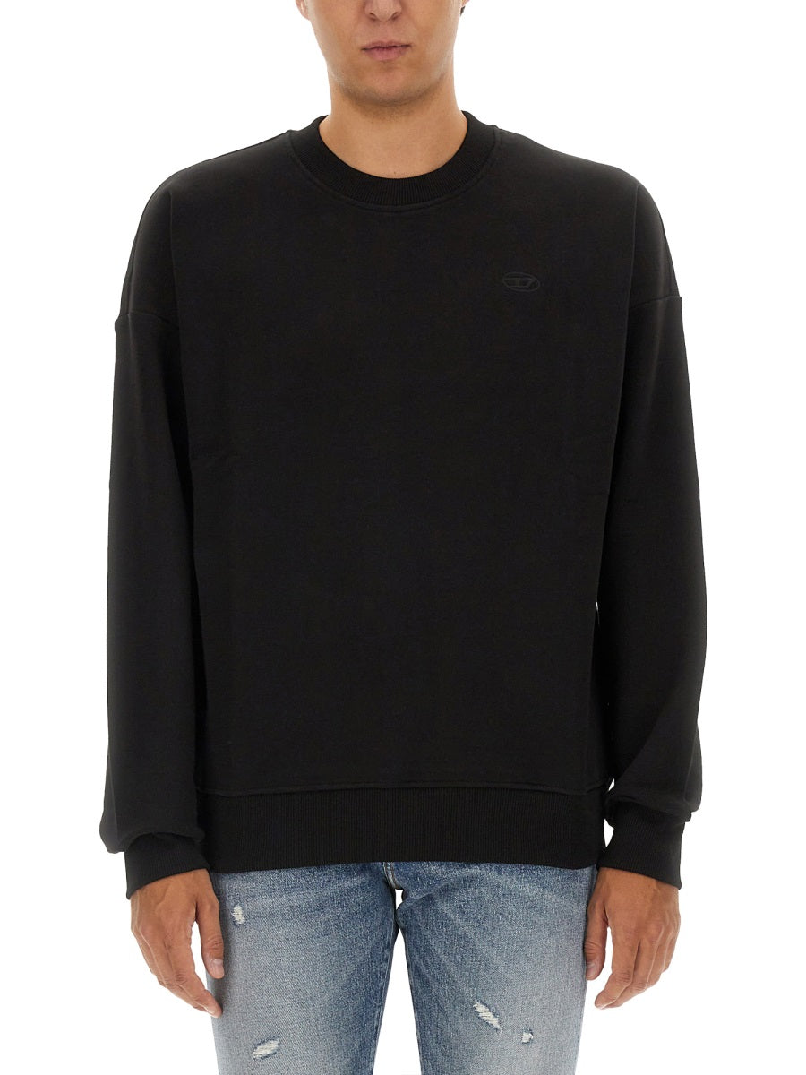 DIESEL Regular Fit Cotton Sweatshirt - Size L