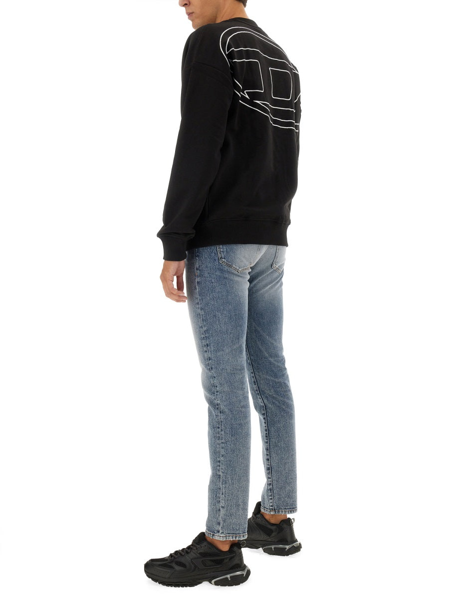 DIESEL Regular Fit Cotton Sweatshirt - Size L