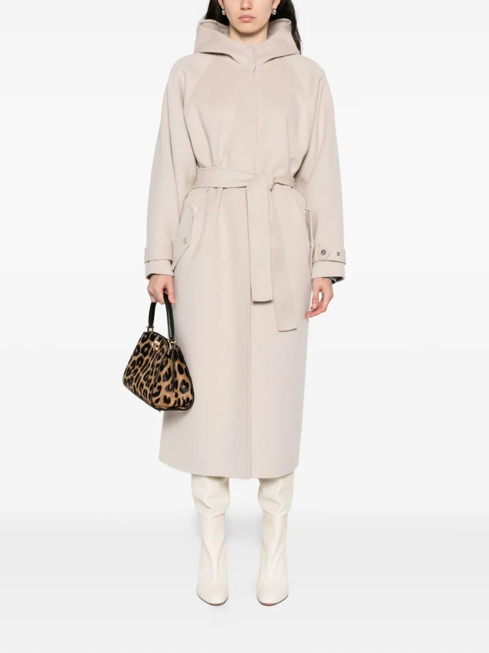 PINKO Belted Wool Blend Jacket for Women