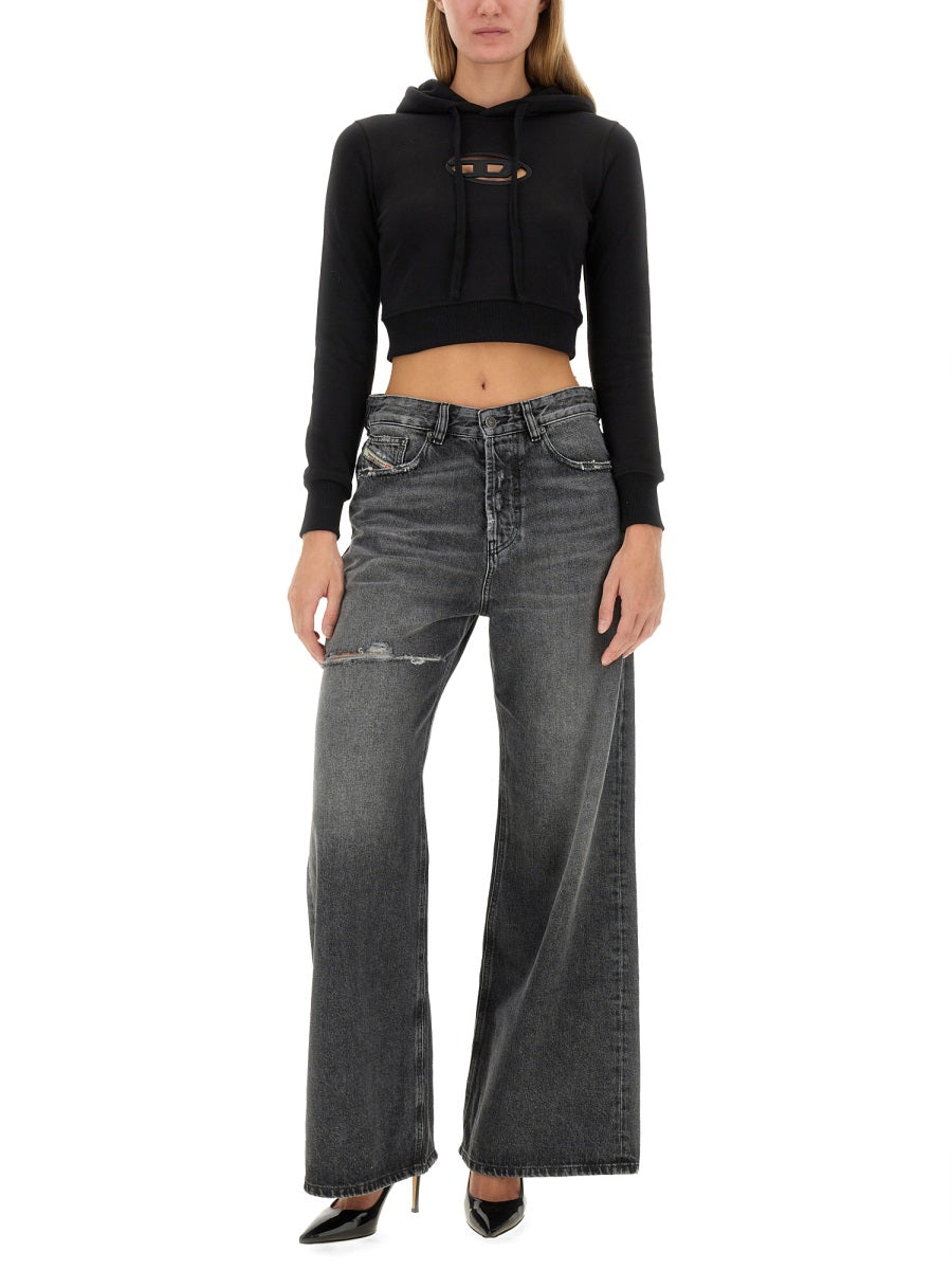 DIESEL Cropped Mini Sweatshirt for Women