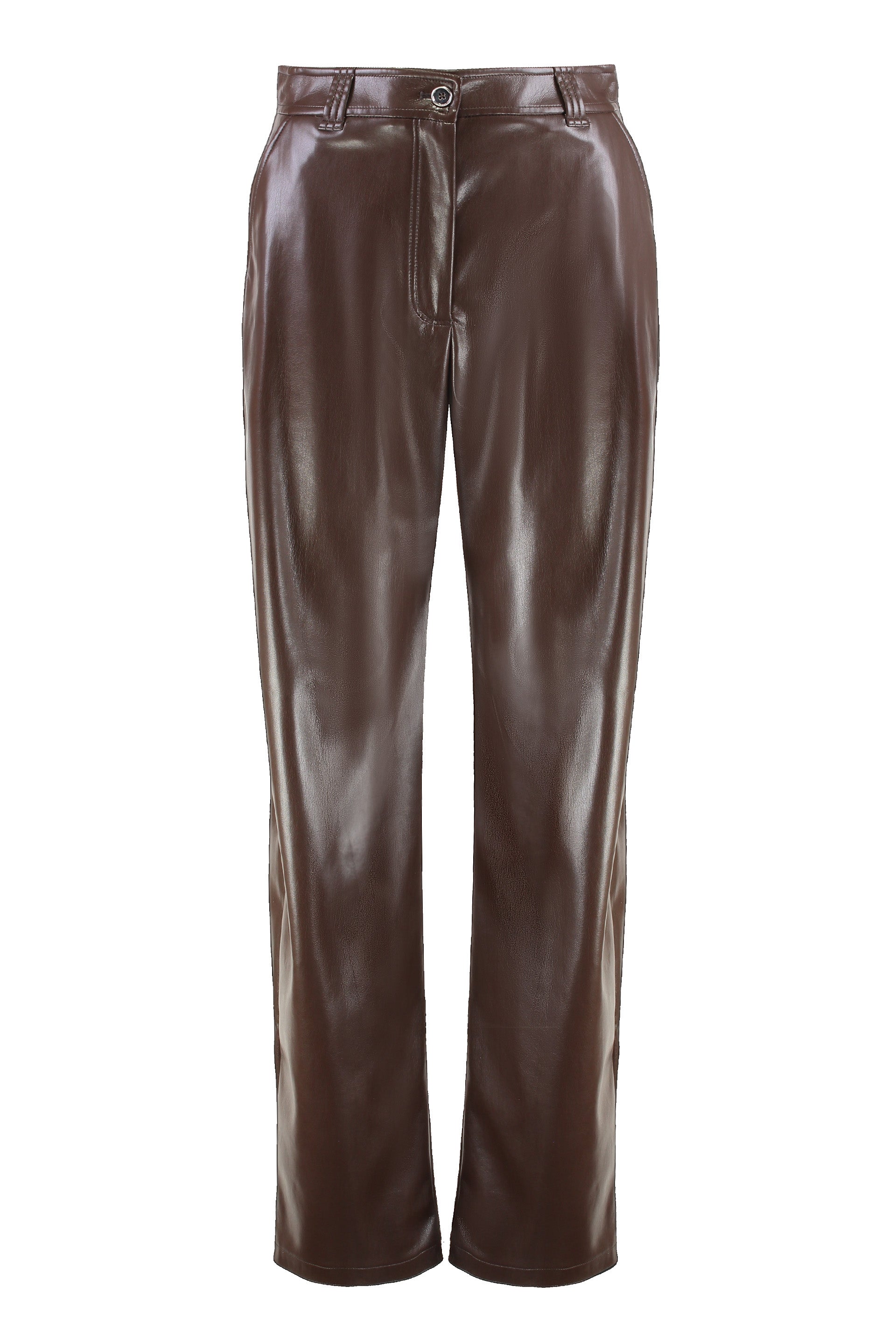 PINKO Faux Leather Balloon-Fit Trousers